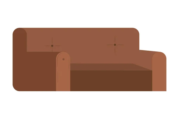Canapé icône dessin animé — Image vectorielle