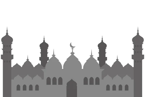 Islámská budovy ikona — Stockový vektor