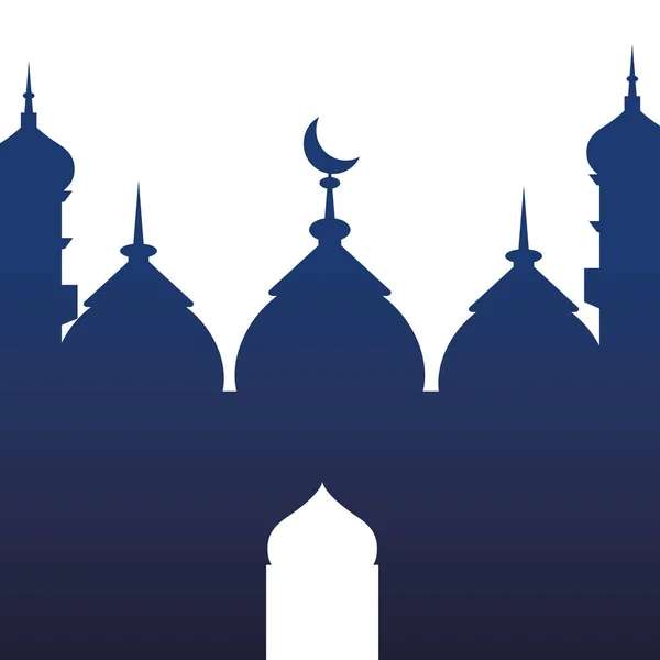 Islamic building icon — Stock Vector