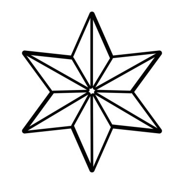 yıldız simgesi karikatür siyah beyaz