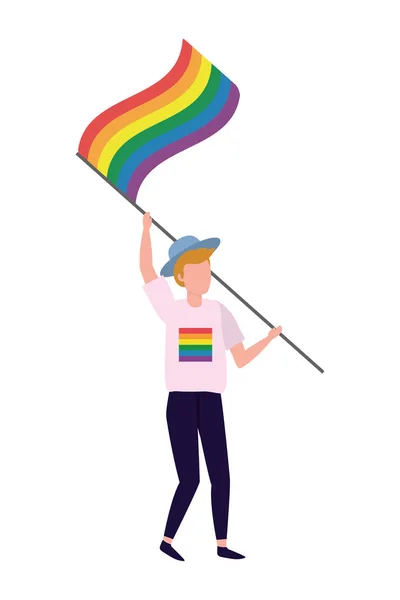 Homoseksuele trotse cartoon — Stockvector