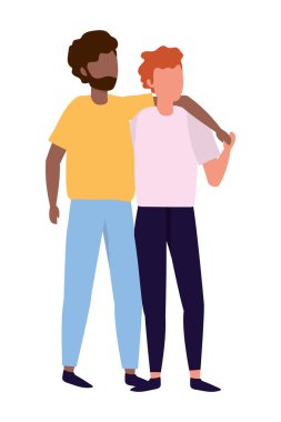 genç adam çizgi film