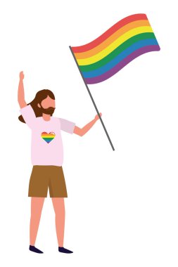 homoseksüel gururlu karikatür