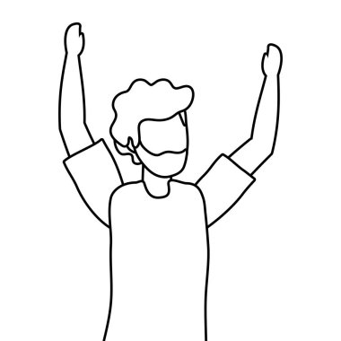 Genç adam çizgi filmi