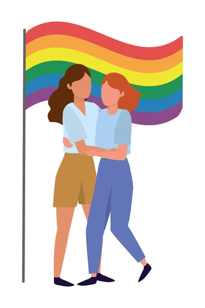 Homoseksuele trotse cartoon — Stockvector