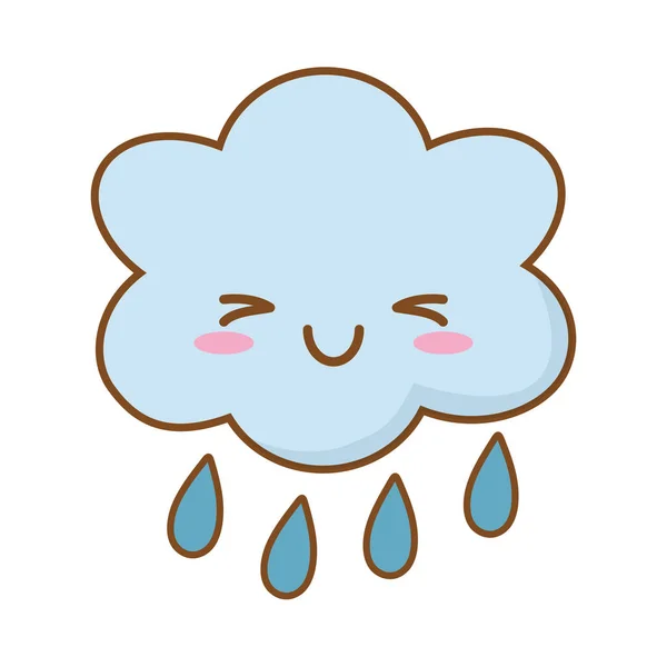 Cloud raining icon — Stock Vector