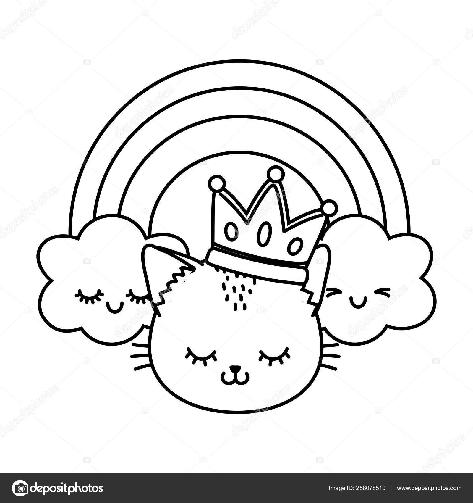 Featured image of post Kawaii Dibujo De Arco Iris