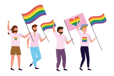 homoseksüel gururlu karikatür