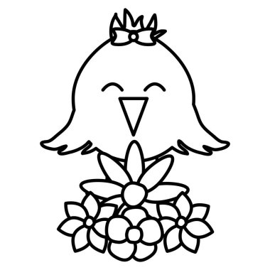 sevimli küçük civciv easter karakter