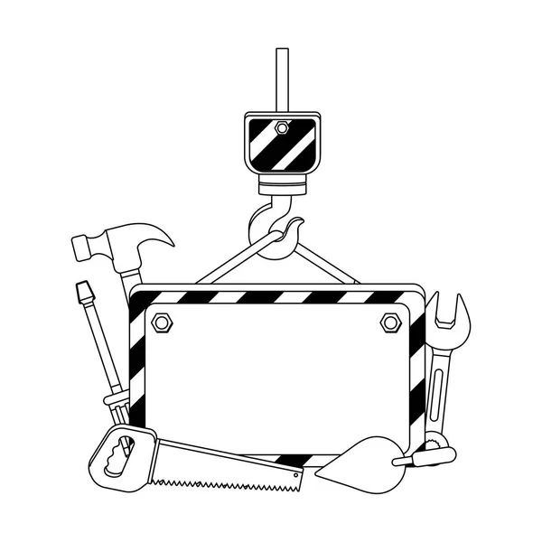 建設建築漫画 — ストックベクタ