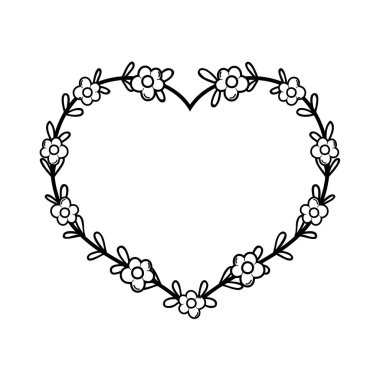 kalp şeklinde çiçek dekorasyon