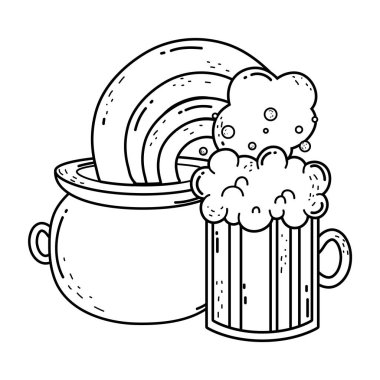 kavanoz bira ve hazine kazan Aziz Patrick gün