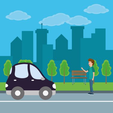 Genç adam çizgi filmi