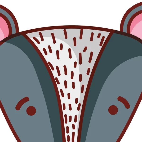 Dessin animé animal mignon — Image vectorielle