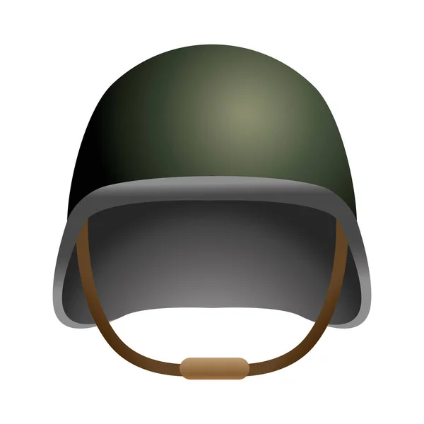 Icono casco militar — Vector de stock