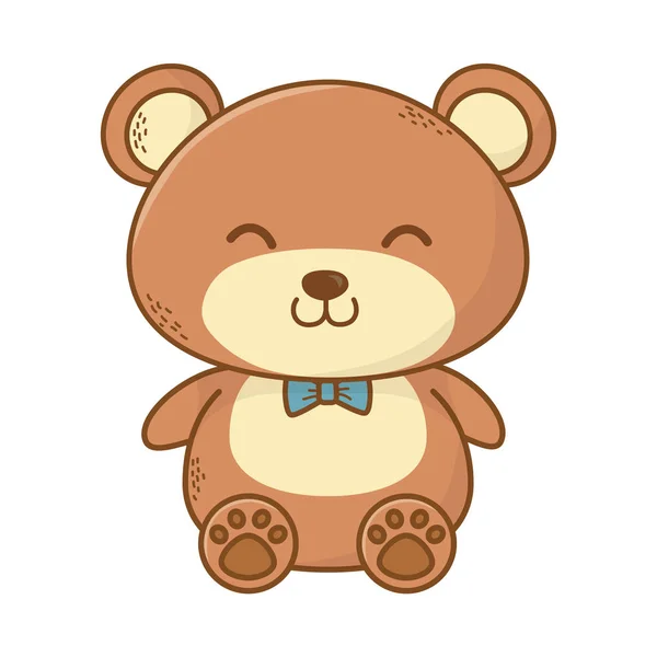 Χαριτωμένο αρκουδάκι κινουμένων σχεδίων — Διανυσματικό Αρχείο