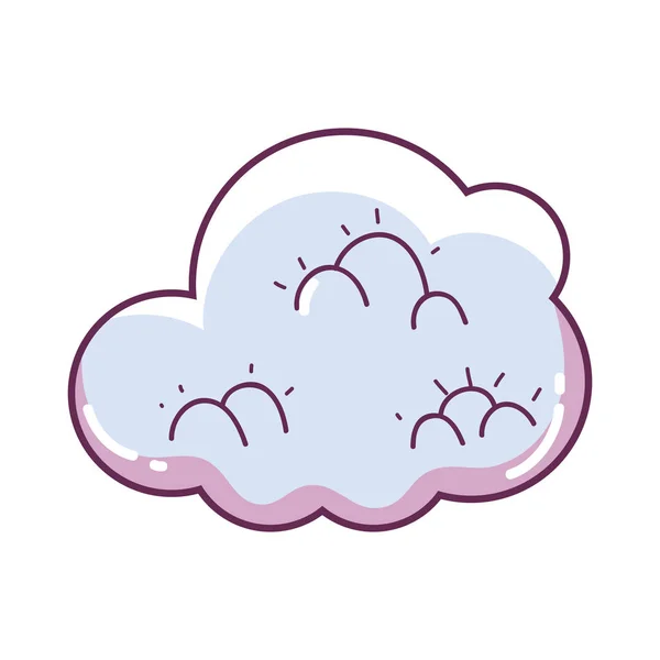 Ícone de nuvem de conto de fadas bonito — Vetor de Stock