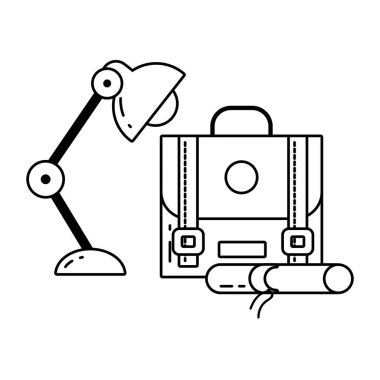 çalışma öğesi çizgi film