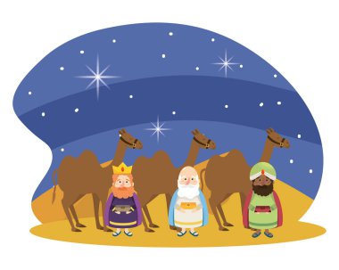 Noel nativity sahne karikatür