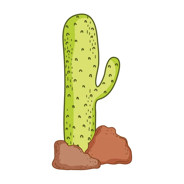 Ładny Kaktus roślina ikona — Wektor stockowy