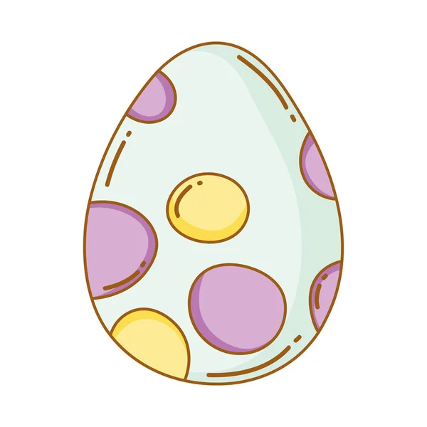 Dinosaur egg isolated icon — Stock Vector