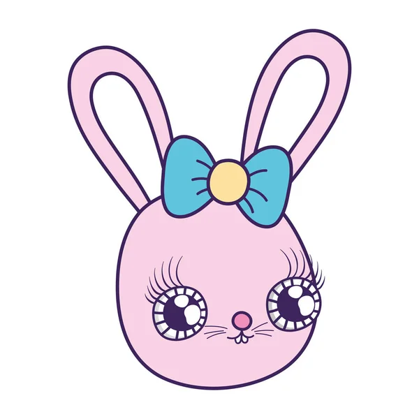 Sevimli tavşan kız valentines gün — Stok Vektör