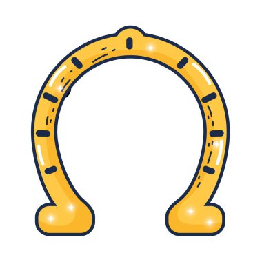 at nalı şanslı izole simgesi