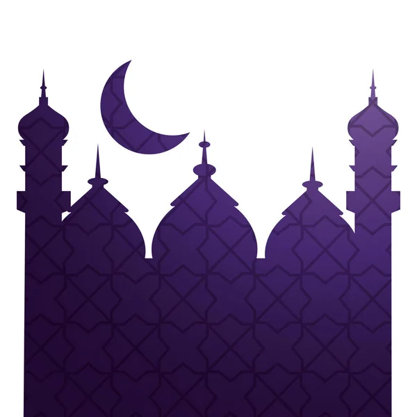 Islamitische gebouw pictogram — Stockvector