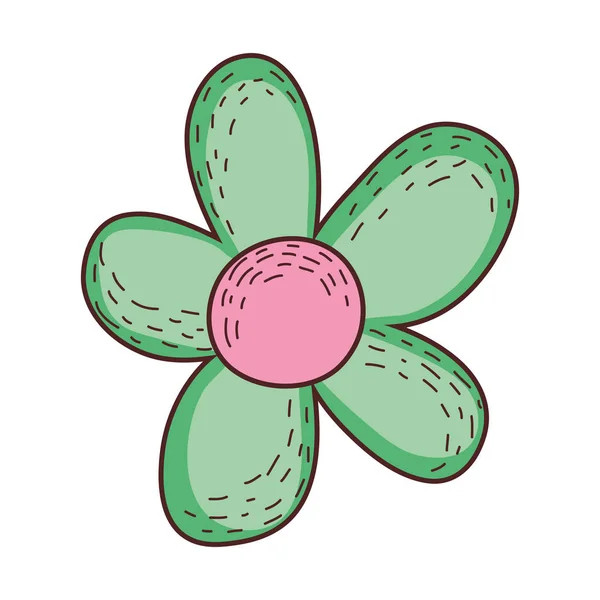 かわいい花の描かれたアイコン — ストックベクタ