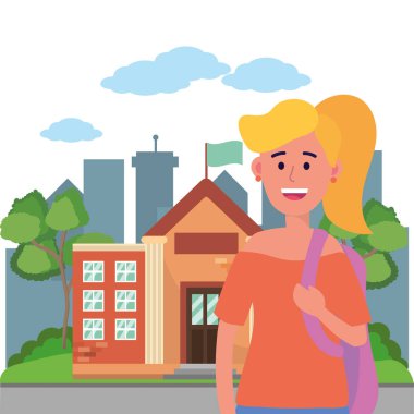 mutlu kadın karikatür