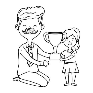 çocuk ve kupa siyah beyaz adam