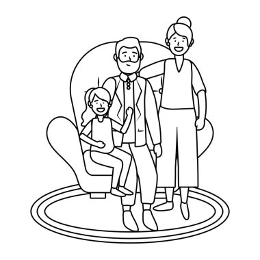 çocuk siyah ve beyaz yaşlı çift