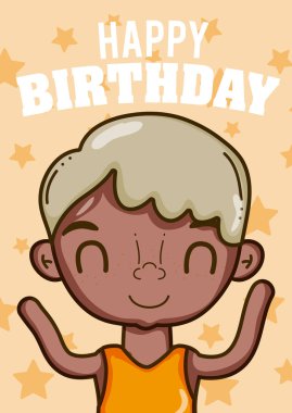 Mutlu Doğum günü çocuğu kartı