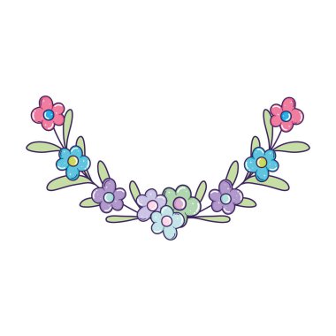 güzel çiçekler dekoratif simgesi