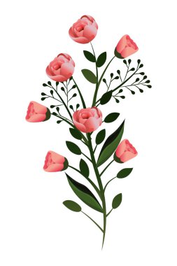 çiçek tropikal karikatür