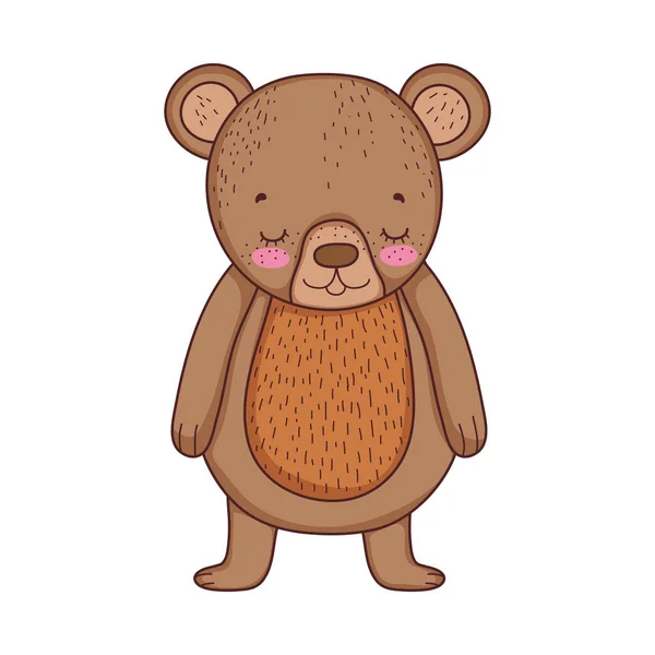 Cute little bear icon — Stock Vector