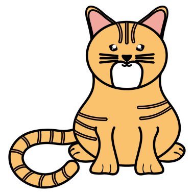 sevimli küçük kedi pet karakter