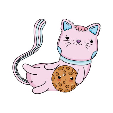 çerez ile sevimli kedi