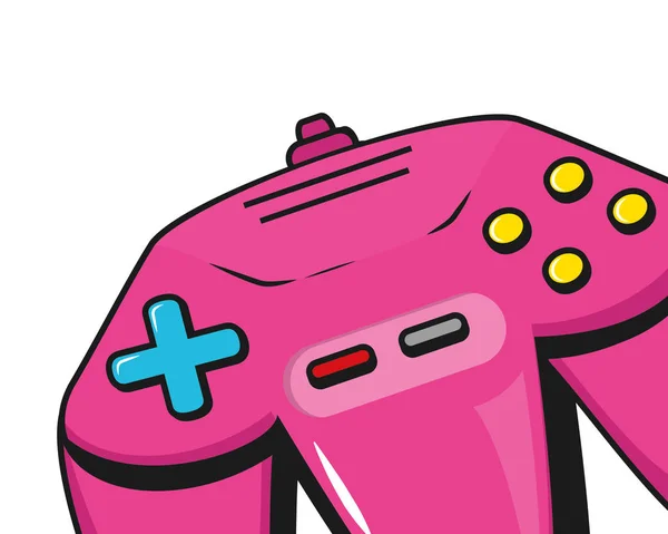 Joystick retrô desenho de cores do controlador de jogo e arte de linha  teclados gamepads controladores dispositivos de entrada consoles de jogos  videogames entretenimento arcades ilustração vetorial
