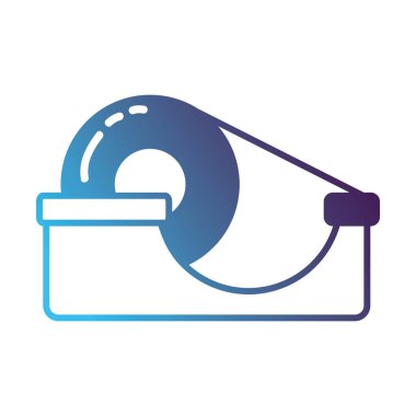 siluet şeffaf yapışkan bant nesne tasarımı