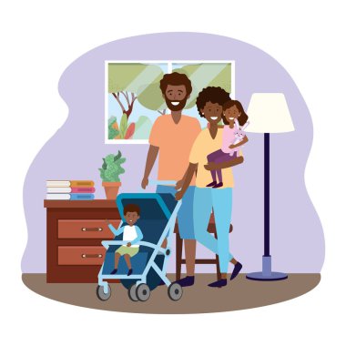 bebek arabası ile Çift