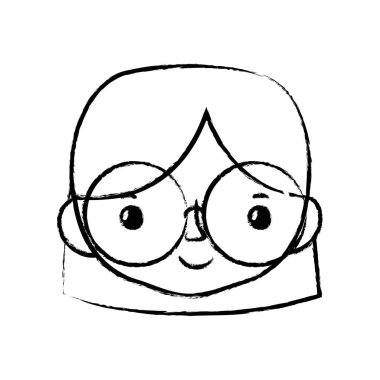 Avatar kadın kafa saç modeli tasarımı ile rakam