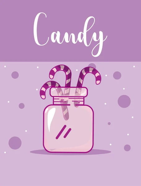 Candy snack concept — Stock Vector