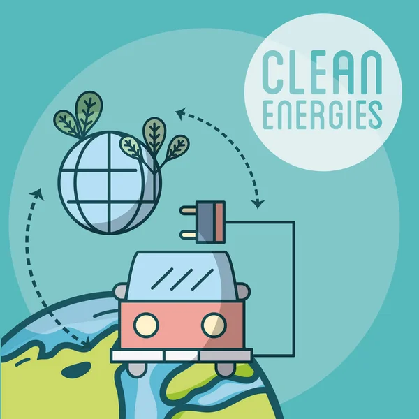 Energías limpias y verdes — Archivo Imágenes Vectoriales