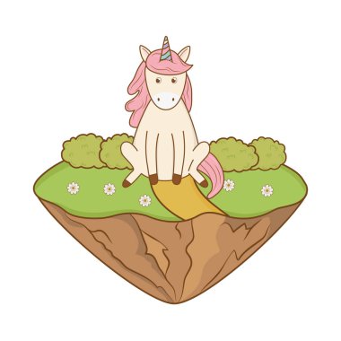 şirin peri masalı tek boynuzlu at peyzaj