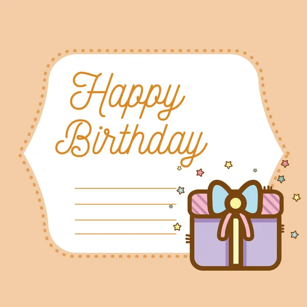 Happy birthday card — Stock Vector