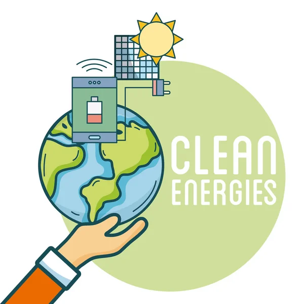 Energías limpias y verdes — Archivo Imágenes Vectoriales