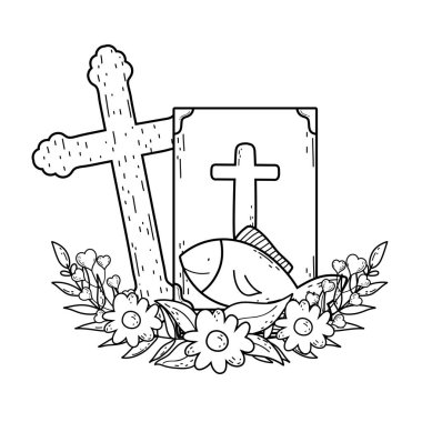 çapraz ile kutsal İncil kitap