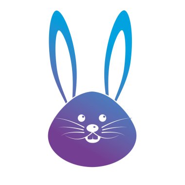 kontur sevimli tavşan kafa hayvan