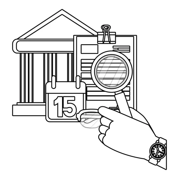 Dibujos animados finanzas personales — Vector de stock